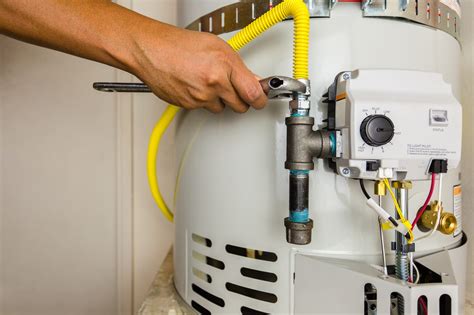 water heater gas line repair